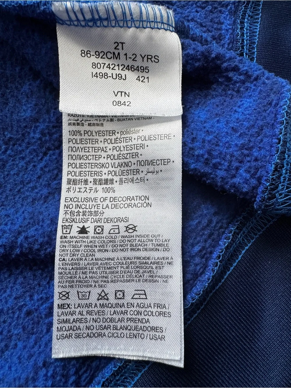 Nike Kids Royal Blue Full-Zip Hooded Jacket
